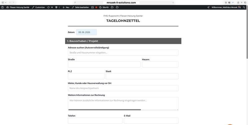 Tagelohnzettel-System Rupprecht