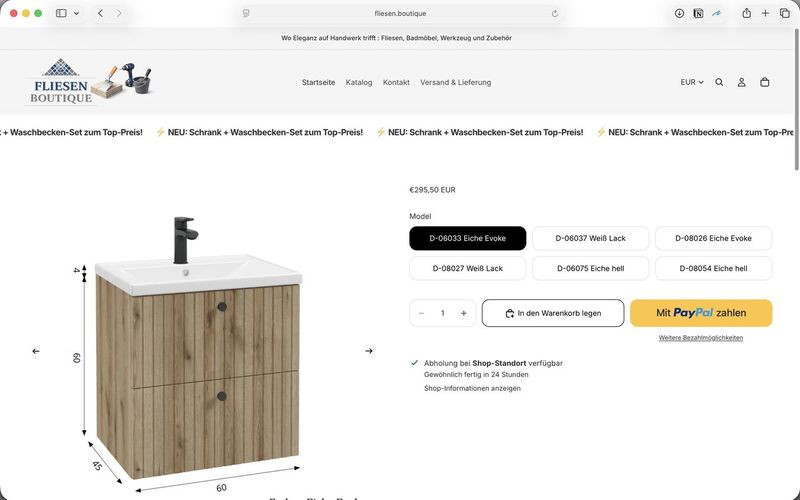Shopify-Shop Fliesen.Boutique