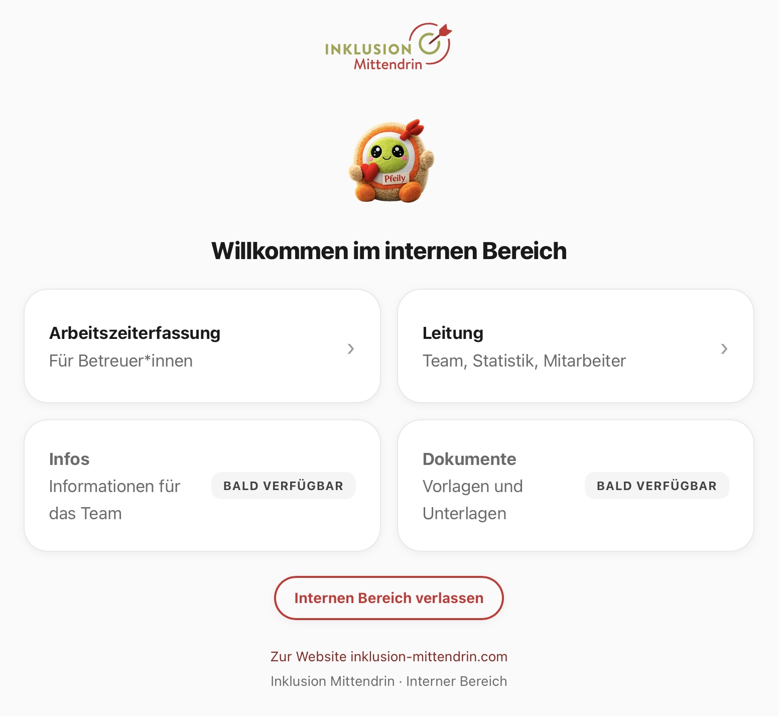 Sistema de registro horario Inklusion Mittendrin